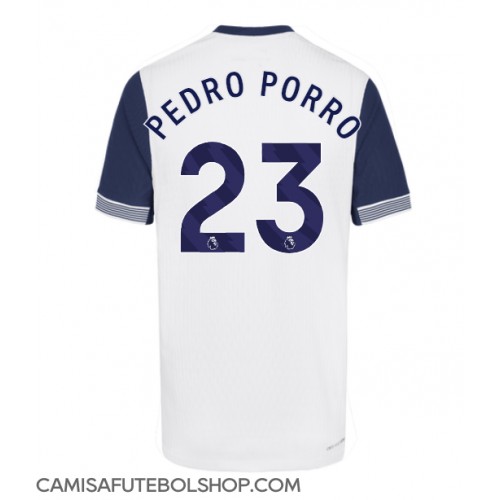 Camisa de time de futebol Tottenham Hotspur Pedro Porro #23 Replicas 1º Equipamento 2024-25 Manga Curta